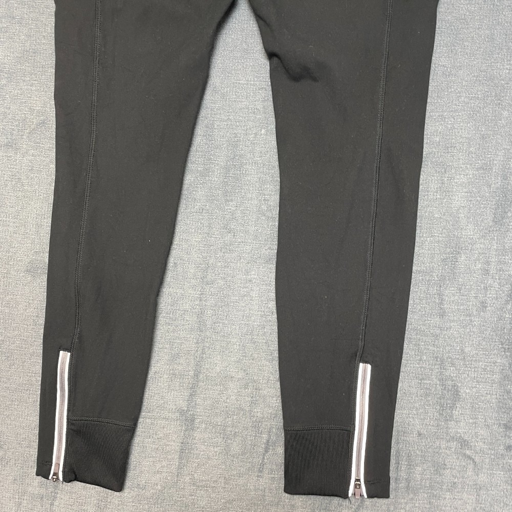 Mondetta Performance Luxury Active Leggings M Black Stretch High Waist Ankle Zip - Picture 12 of 13